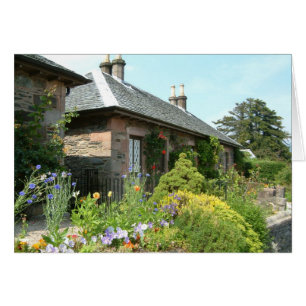 Cottage Inglés II con Jardín de Flores Fotografía