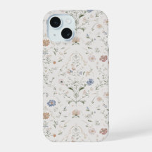 Cottagecore Caprichoso Beige Floral Acuarela