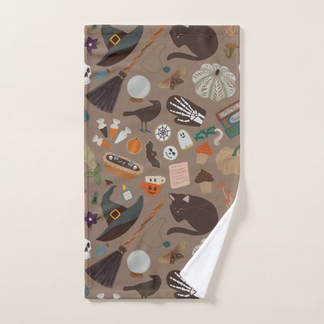 Cottagecore de Halloween (Toalla de mano)