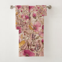 Cottagecore floral rosa cosido Grandmillennial