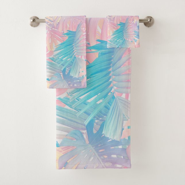 Cotton Candy Monstera Palm Jungle 1 (In situ)