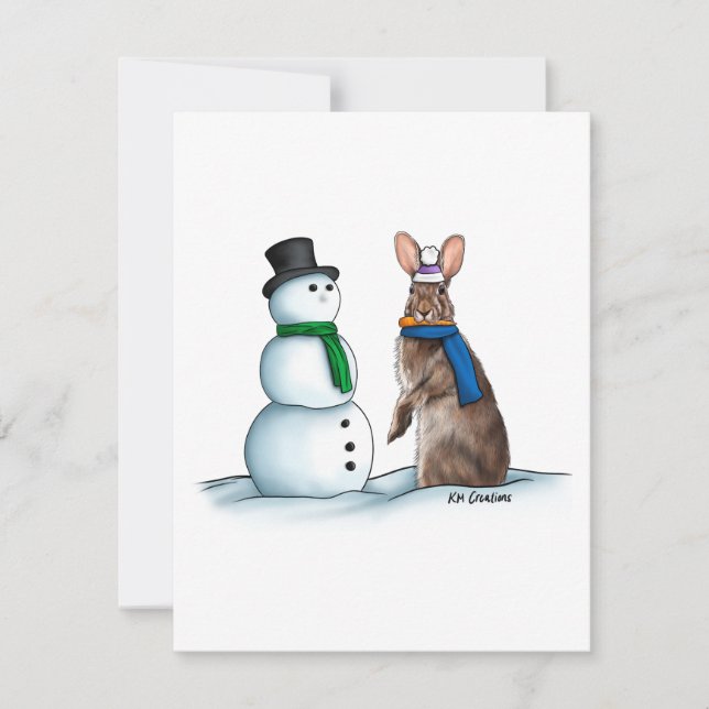 Cottontail - tarjeta de vacaciones (Anverso)