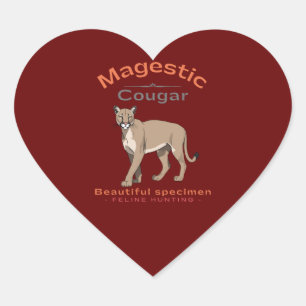 cougar live Calcomanía