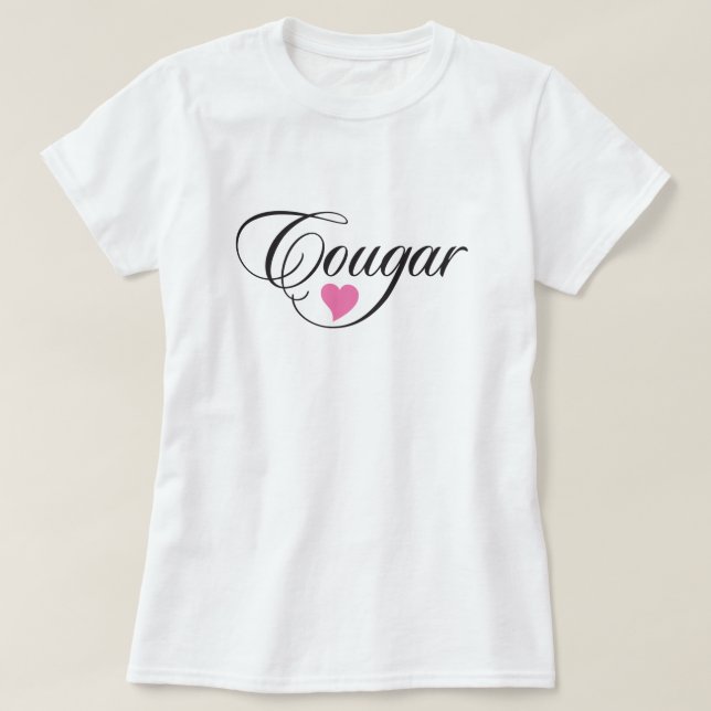Cougar Love Ladies Camiseta de color claro (Diseño del anverso)
