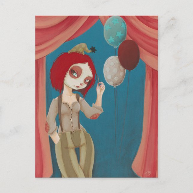 Coulrofobia - Mala postal de payaso (Anverso)