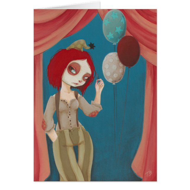 Coulrophobia - mala tarjeta del payaso (Frente)