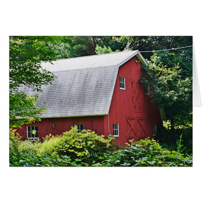 Country Barn Notecard (Anverso (Horizontal))