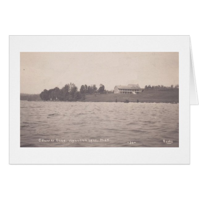 Country Club Walloon Lake Michigan Card (Anverso (Horizontal))