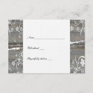 Country Faded Wood rsvp