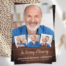 Country Funeral 4 Tarjeta de plegarias de simpatía