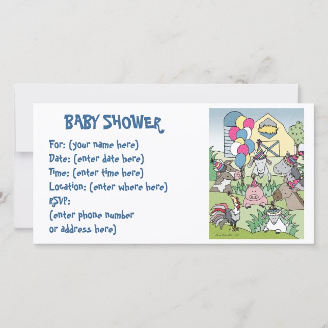 Country Life 20 Baby Shower (Anverso)