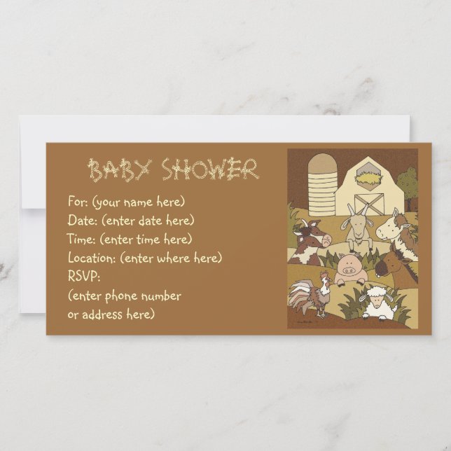 Country Life 21 Baby Shower (Anverso)