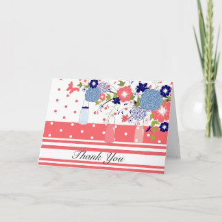 Country Rustic Mason Jar Tarjeta de agradecimiento