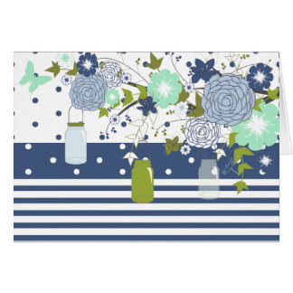 Country Rustic Mason Jar Tarjeta de agradecimiento