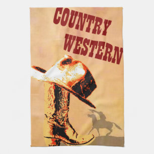 Country Western American MoJo Kitchen Toalla