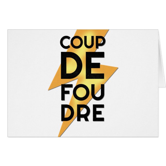 Coup de Foudre - francés del rayo (Anverso (Horizontal))