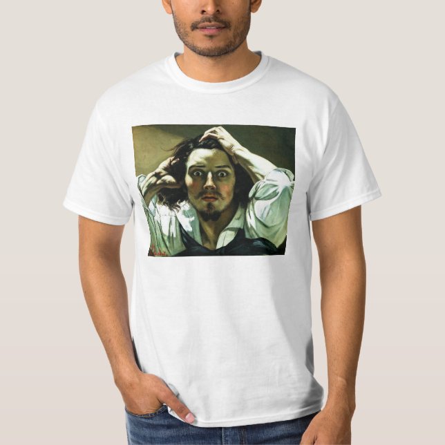 Courbet la camiseta desesperada del hombre (Anverso)