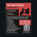 Courier Moped Design, publicidad de servicio de me<br><div class="desc">Courier Moped Design,  Courier Service Advertising Flyer by The Business Card Store.</div>