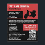 Courier Moped Design, publicidad de servicio de me<br><div class="desc">Courier Moped Design,  Courier Service Advertising Flyer by The Business Card Store.</div>