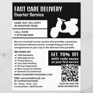 Courier Moped Design, publicidad de servicio de me