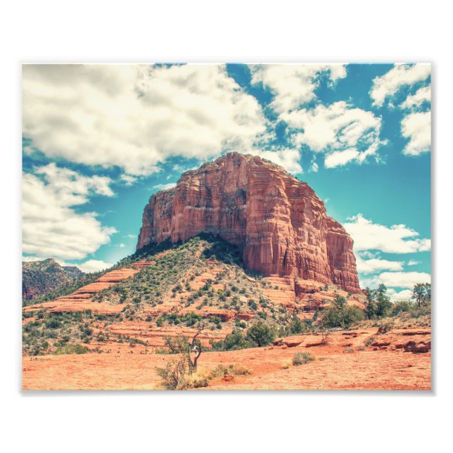 Courthouse Butte - Color | Impresión de Foto (Frente)