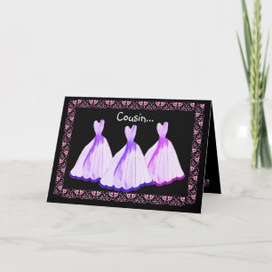 COUSIN - Bastones PURPLE Invitación a la dama de h