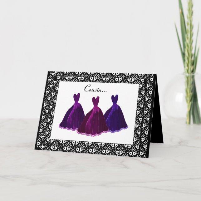 COUSIN - Bastones PURPLE Invitación a la dama de h (Anverso)