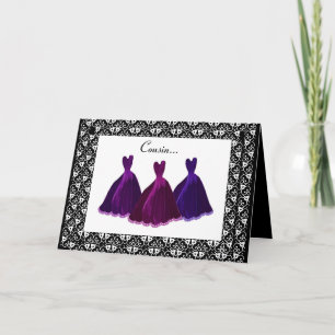 COUSIN - Bastones PURPLE Invitación a la dama de h