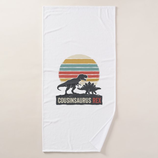 Cousinsaurus Rex Camiseta Divertida de Dinosaurio  (Toalla de baño)