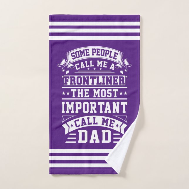 COVID 19 Regalo Frontliner Algunos Me Llaman (Toalla de mano)