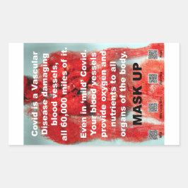 Covid es un pegatina de papel para la enfermedad v