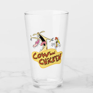 Cow and Chicken Logo Graphic