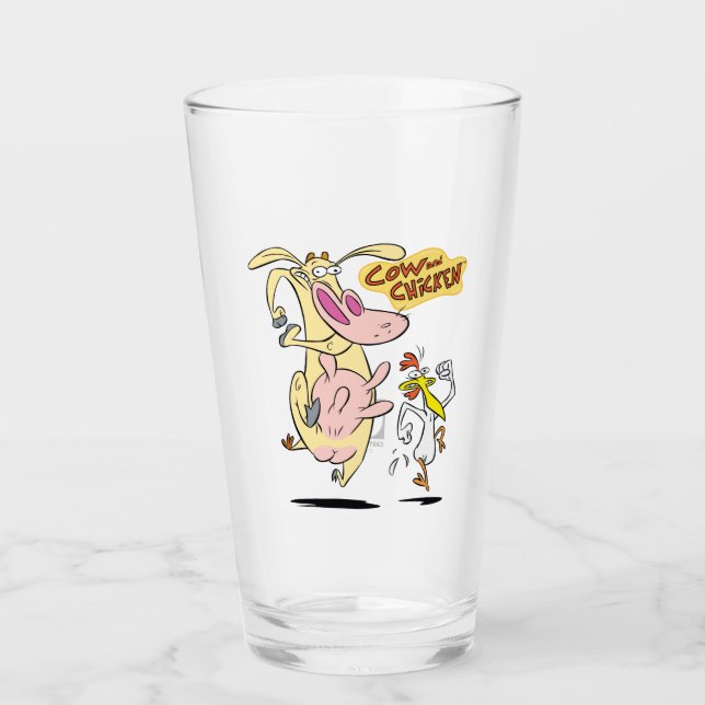 Cow and Chicken Running Graphic (Anverso)