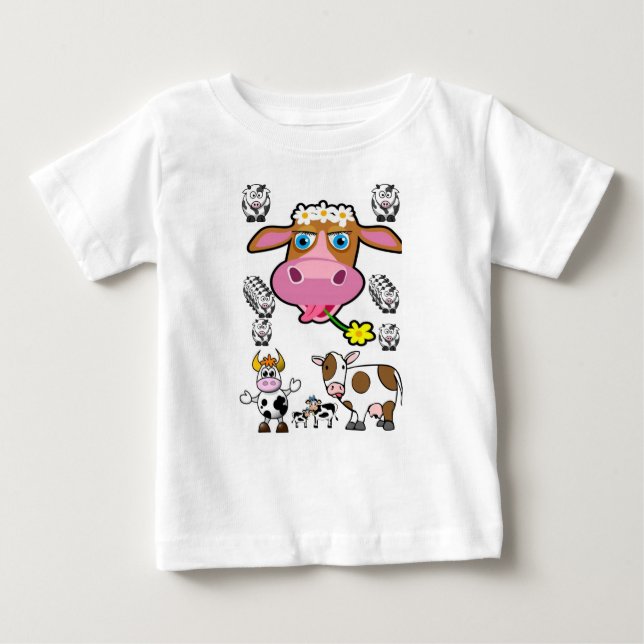 Cow Camiseta Bebé (Anverso)