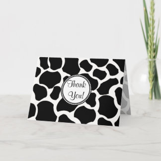Cow Spots All Ocassion Gracias Nota