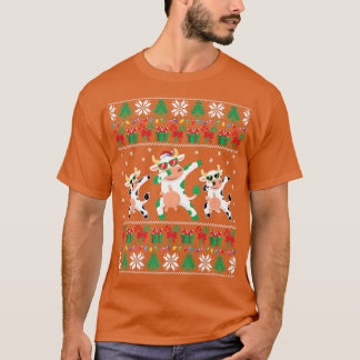Cow Ugly Christmas Sweater Funny Dabbing Cow Xmas