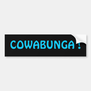 ¡COWABUNGA! Pegatina rectangular