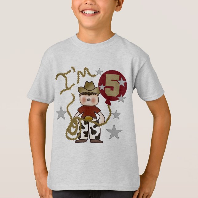 Cowboy 5.ª camisetas y regalos de cumpleaños (Anverso)