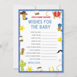 Cowboy Baby Shower Game - 5x7 size Invitación