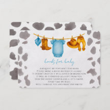 Cowboy Books para el niño con tarjeta de inserción