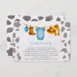 Cowboy Books para el niño con tarjeta de inserción