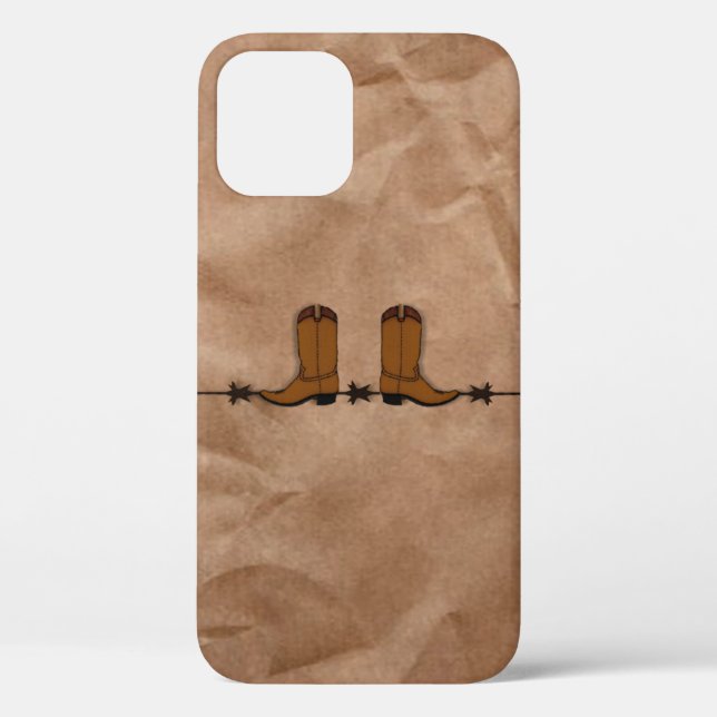 Cowboy Boots iPhone 12 Funda (Reverso )
