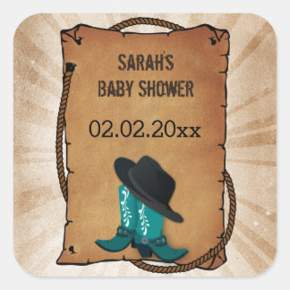 cowboy botas tema occidental pegatinas personaliza