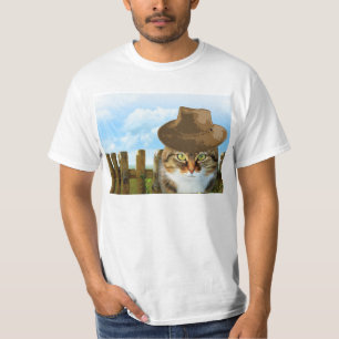 Cowboy cat Camisetas