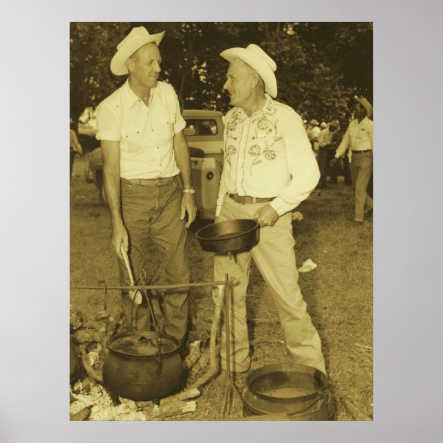 COWBOY COOKS IMPRESIÓN POSTER (Frente)