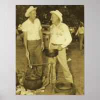 COWBOY COOKS IMPRESIÓN POSTER