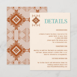 Cowboy Country West Boda Detalles Tarjeta de Gabin