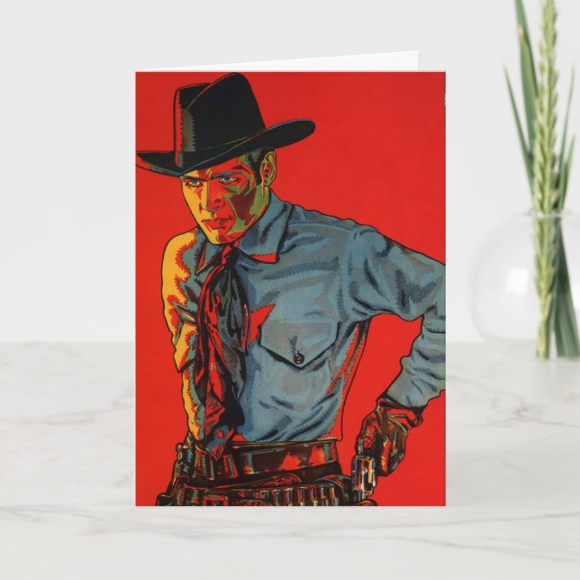 ¡Cowboy de cumpleaños! Tarjeta (Anverso)