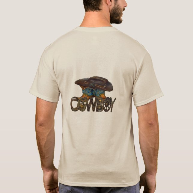 Cowboy del país rebota camiseta Gorra (Reverso)