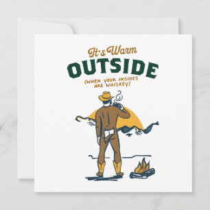 Cowboy gracioso que bebe Whiskey